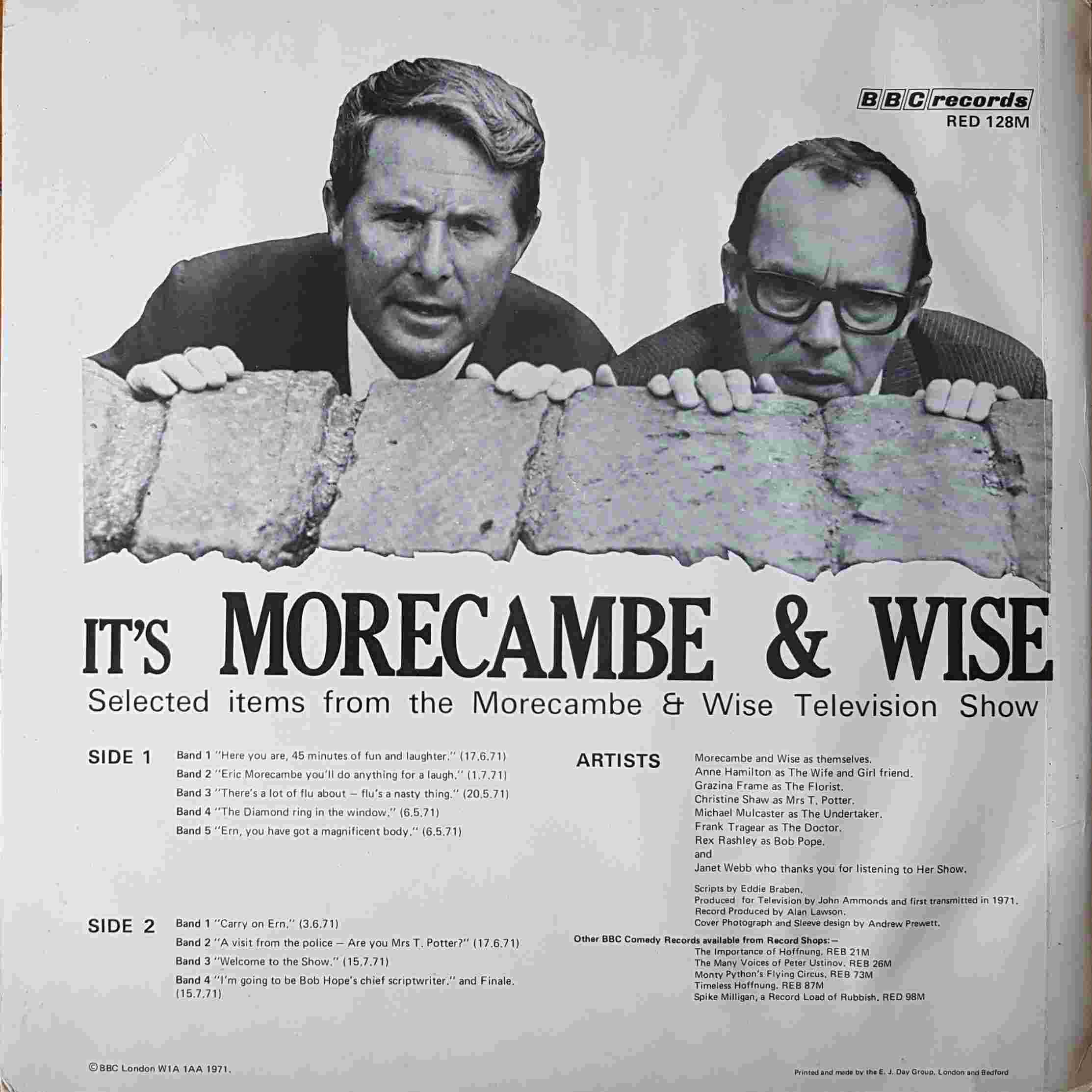 Picture of RED 128 Morecambe and Wise classics by artist Morecambe / Wise from the BBC records and Tapes library
